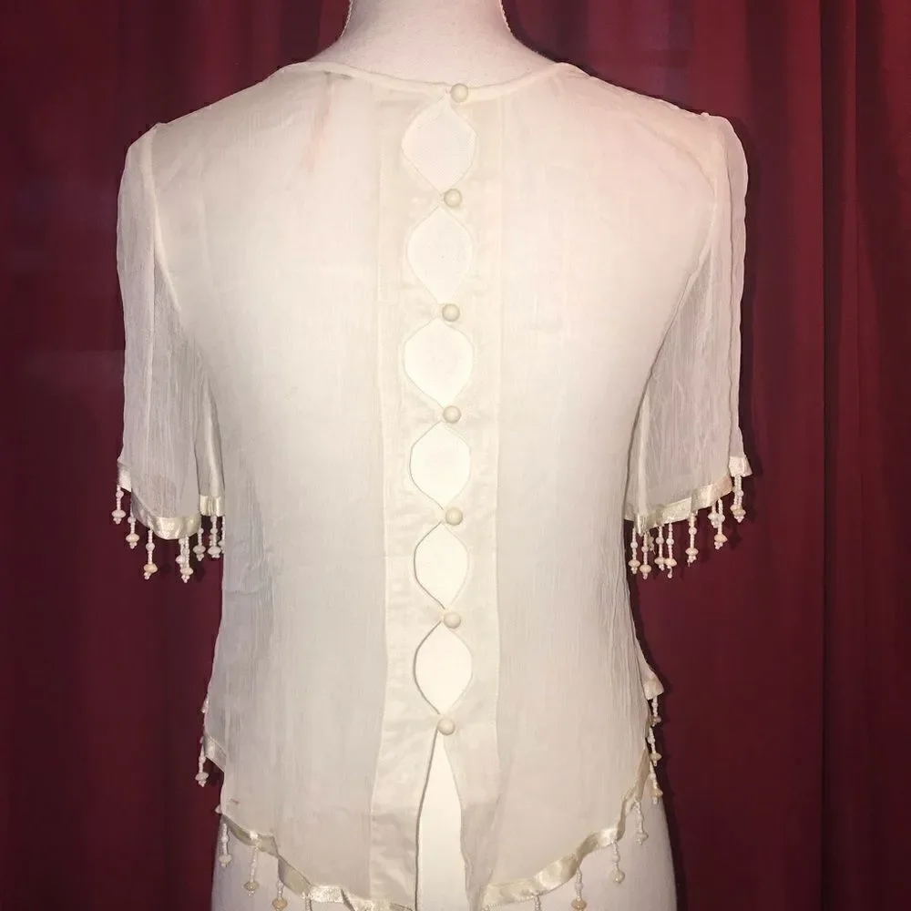 Pristine Free People Embellished Top